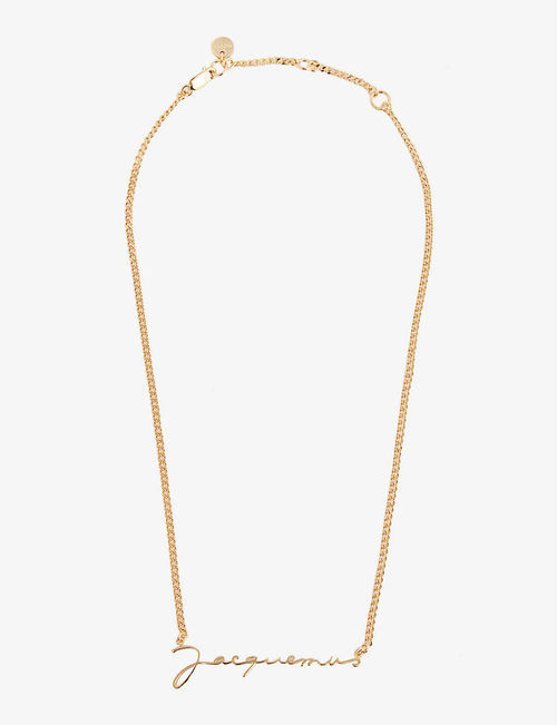 La Chaine brass necklace