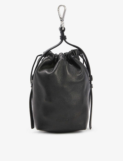 Drawstring leather pouch