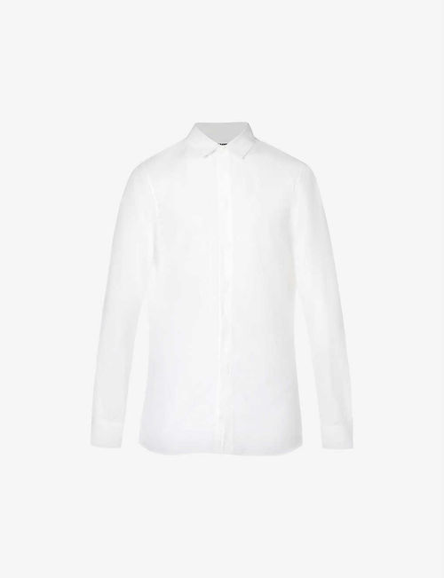 Monday slim-fit cotton-poplin...