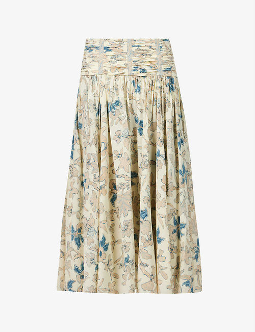 Amaia floral-print silk maxi...