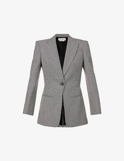 Single-breasted woven blazer