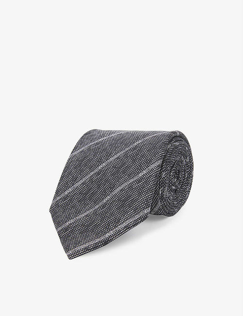 Striped silk tie