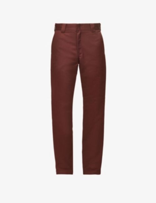 Straight-Leg Woven Trousers