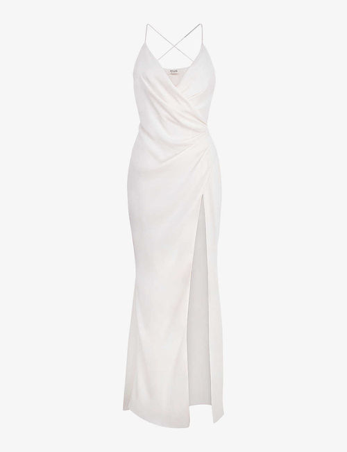 Gigi draped satin bridal gown