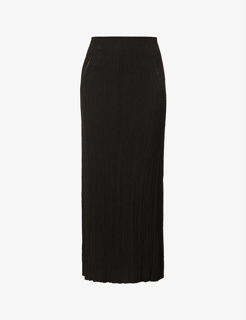 Ozzy ribbed knitted midi skirt