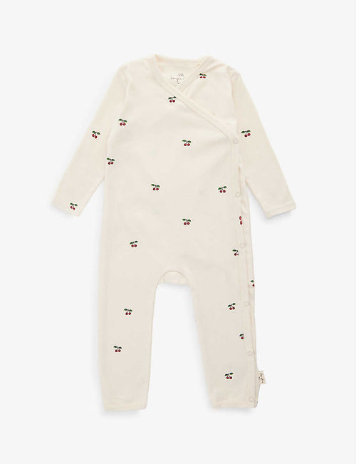 Fruit-print organic-cotton...