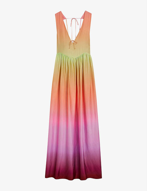 Bettina ombré woven maxi dress