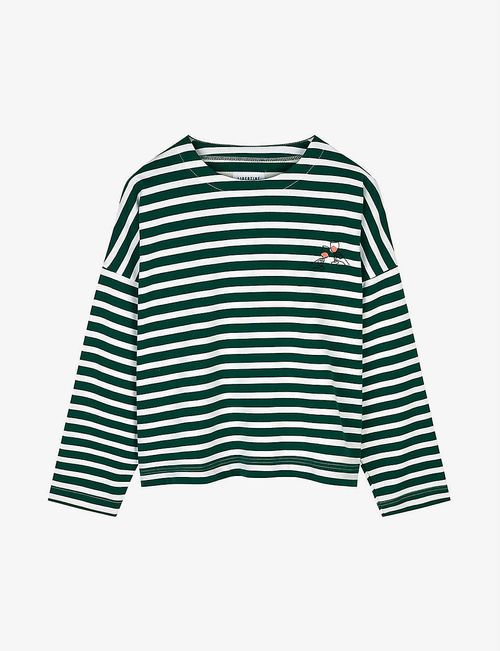 Flow striped organic-cotton...