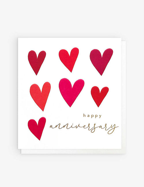 Happy Anniversary heart-print...