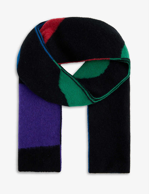 Paradise colour-block wool...