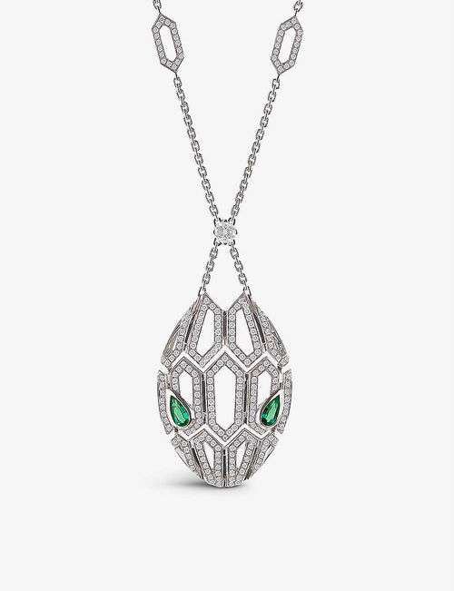 Serpenti 18ct white-gold,...