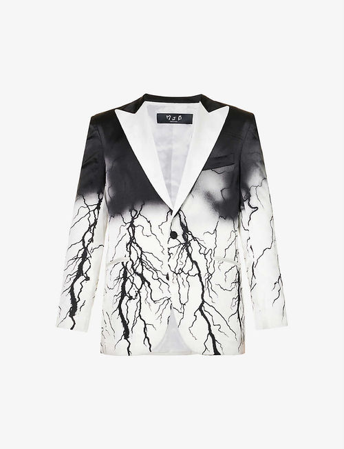 Lightning gradient peak-lapel...