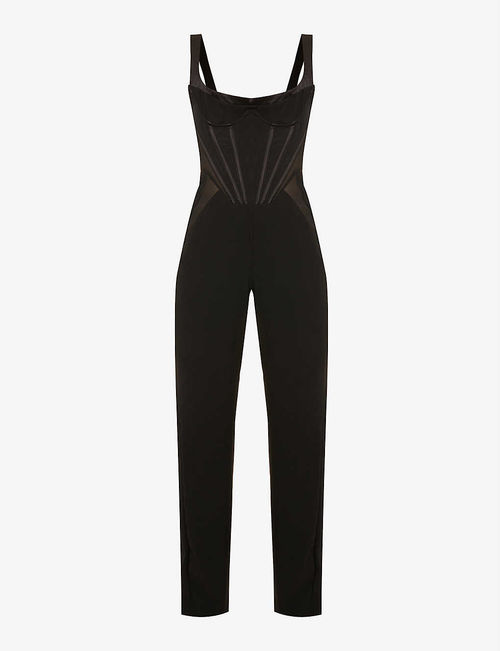 Mylene corseted woven jumpsuit