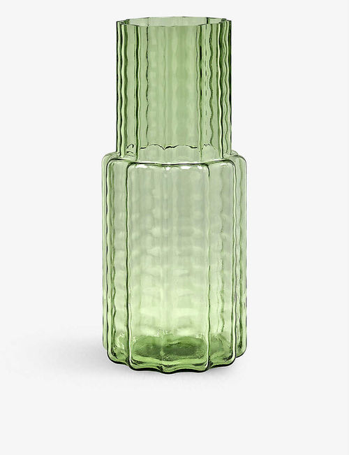 Wave glass vase 35cm