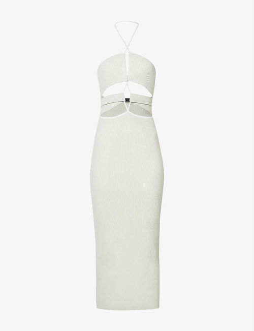 Carter cut-out knitted midi...