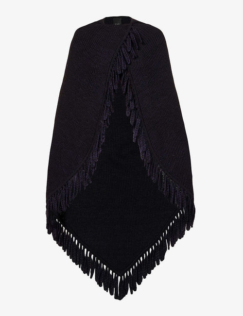 Relaxed-fit fringe-trim...