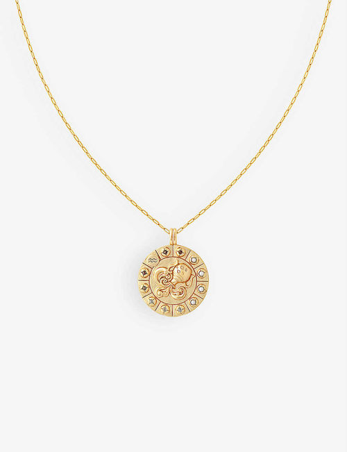 Aquarius Bold Zodiac plated...