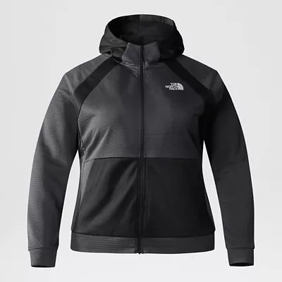 The north face train n clearance logo full zip hooded jacket