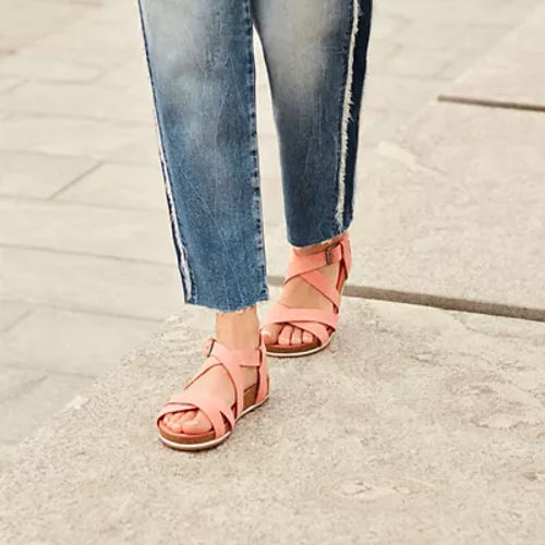 Timberland Women's Malibu Waves Ankle Strap Sandal Pink Pink, Size 7 |  Compare | Trinity Leeds