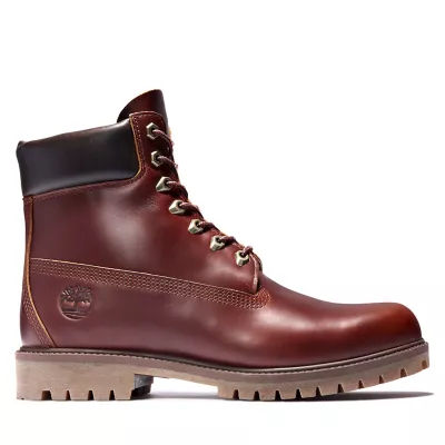 burgundy boots timberland