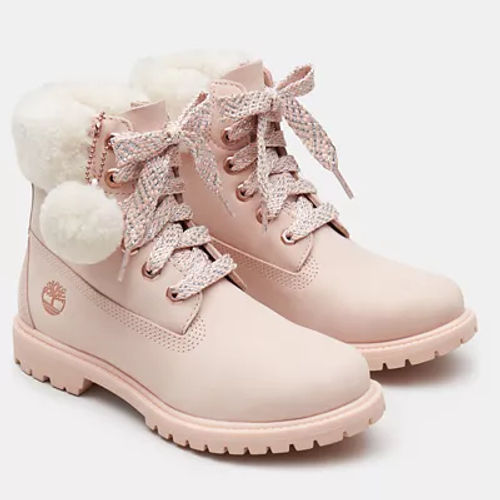 Viento fuerte contraste Aislar Timberland 6 Inch Shearling Boot For Women In Pink Pink, Size 5 | Compare |  The Oracle Reading