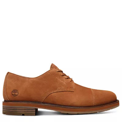 Timberland Windbucks Cap Toe Oxford For Men In Rust Rust Size 11