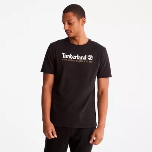 Timberland Wind, Water, Earth, And Sky T-shirt For Men In Black Black, Size XXL