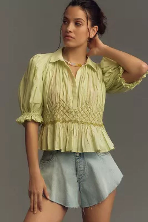 By Anthropologie Short-Sleeve...