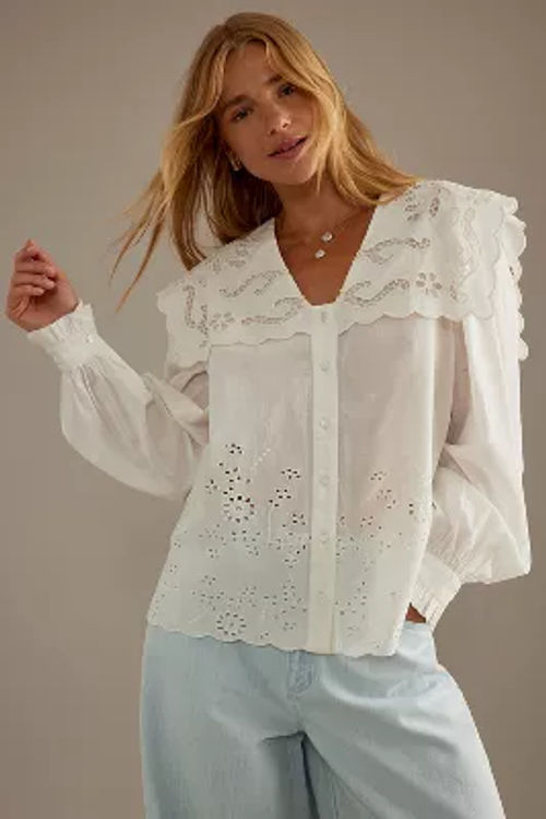 Cotton Broderie Blouse