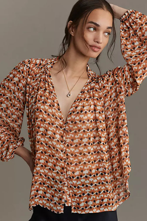 By Anthropologie Button-Front...