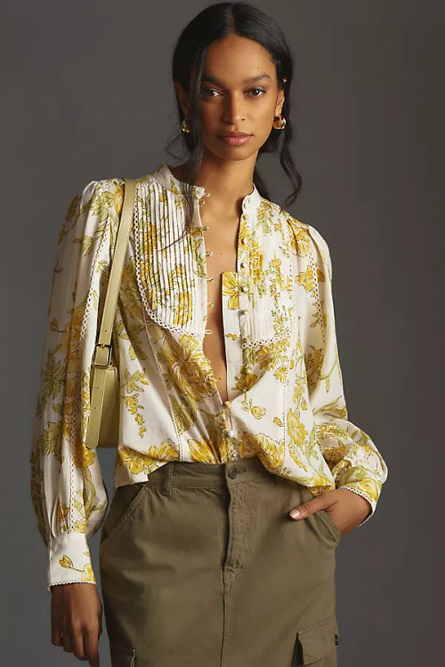 By Anthropologie Pintucked...