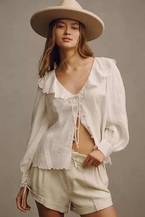 By Anthropologie Long-Sleeve...