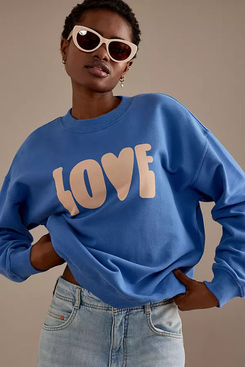 Thinking Mu Love Crew Neck...