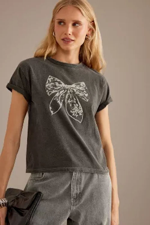 Lace Bow Graphic T-Shirt