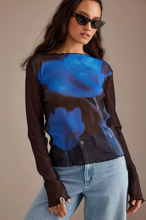 By Anthropologie Blue Tulip...