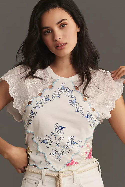 By Anthropologie Short-Sleeve...