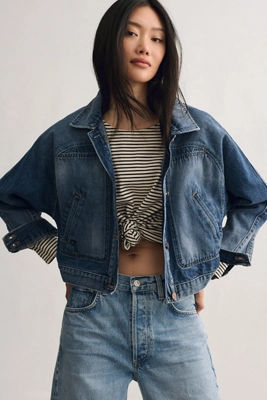 Pilcro Dolman Trucker Crop Denim Jacket 80.00 Brent Cross