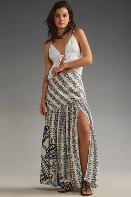 Forever That Girl Basque-Waist Maxi Skirt