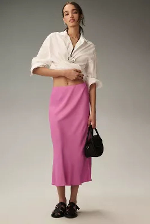 The Tilda Midi Slip Skirt by...