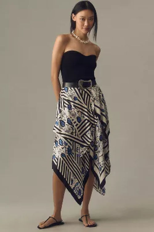 Maeve Silky Asymmetrical Midi...