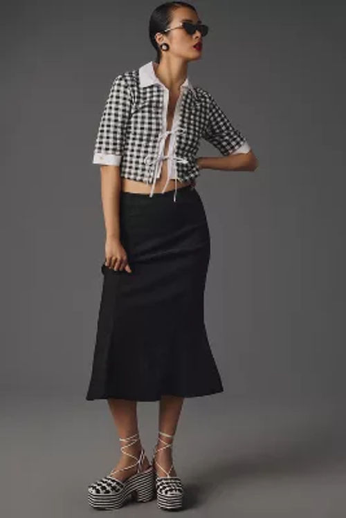 The Cecily Fit & Flare Midi Skirt by Maeve