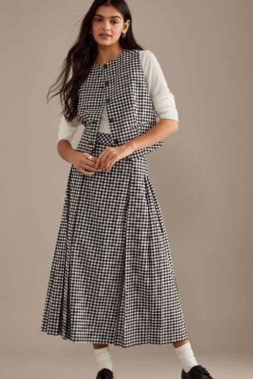 ALIGNE Kinga Gingham Pleated...