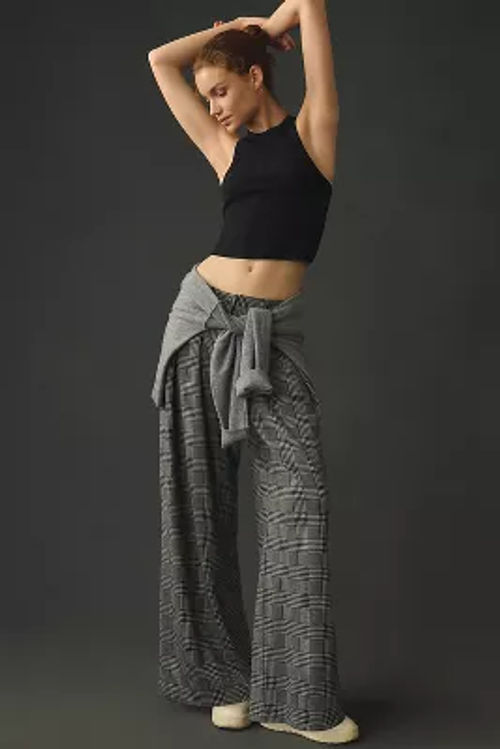 Porridge Sheer Wide-Leg Trousers