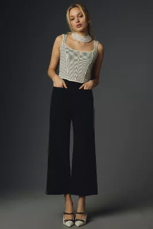 Porridge Sheer Wide-Leg Trousers