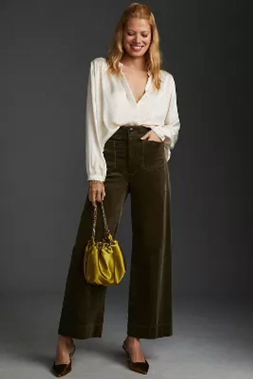 The Colette Cropped Wide-Leg...