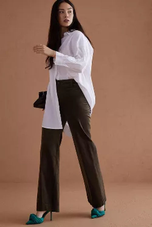 Porridge Sheer Wide-Leg Trousers