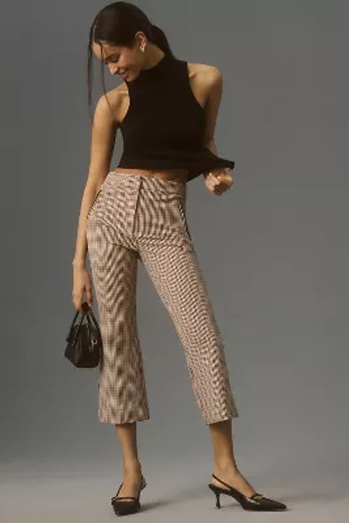 The Margot Kick-Flare Cropped Trousers by Maeve