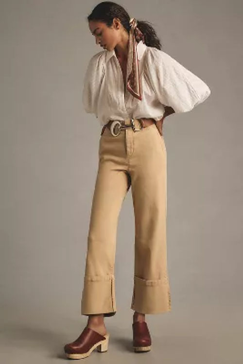 Pilcro Relaxed Cuffed Trousers