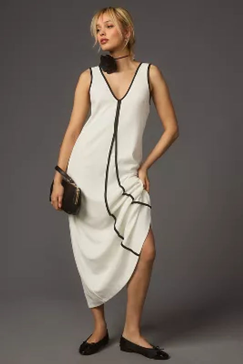 By Anthropologie Piped Maxi...