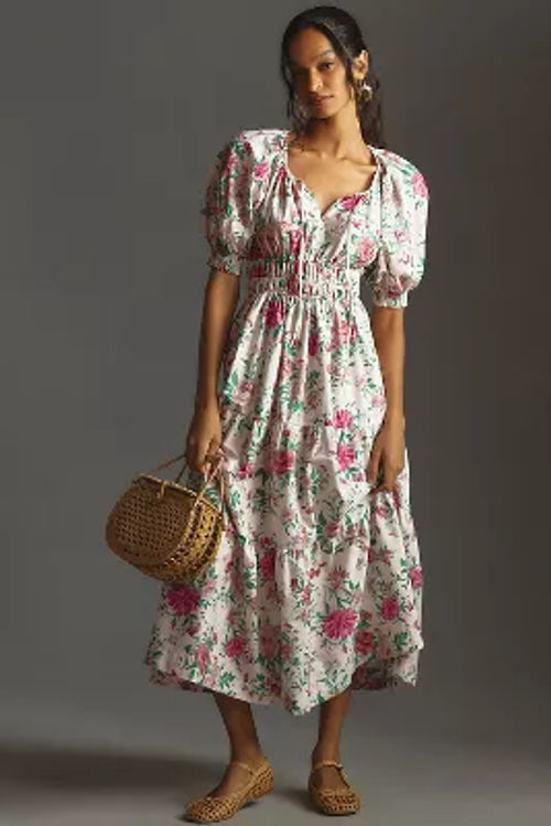 The Somerset Puff-Sleeve Maxi...